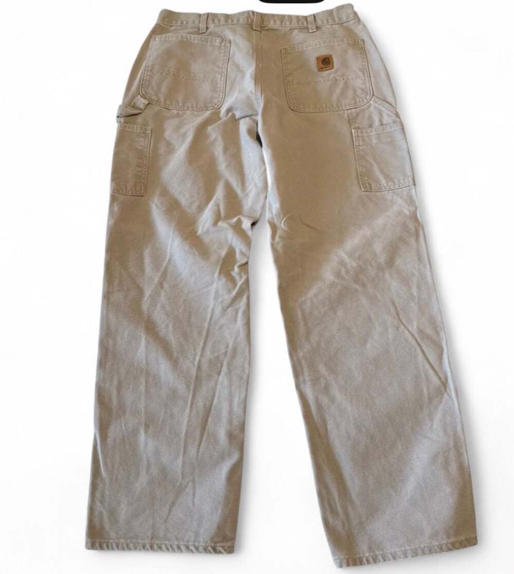 Carhartt B11 Desert Washed Duck Work Dungaree Pants 36x32
